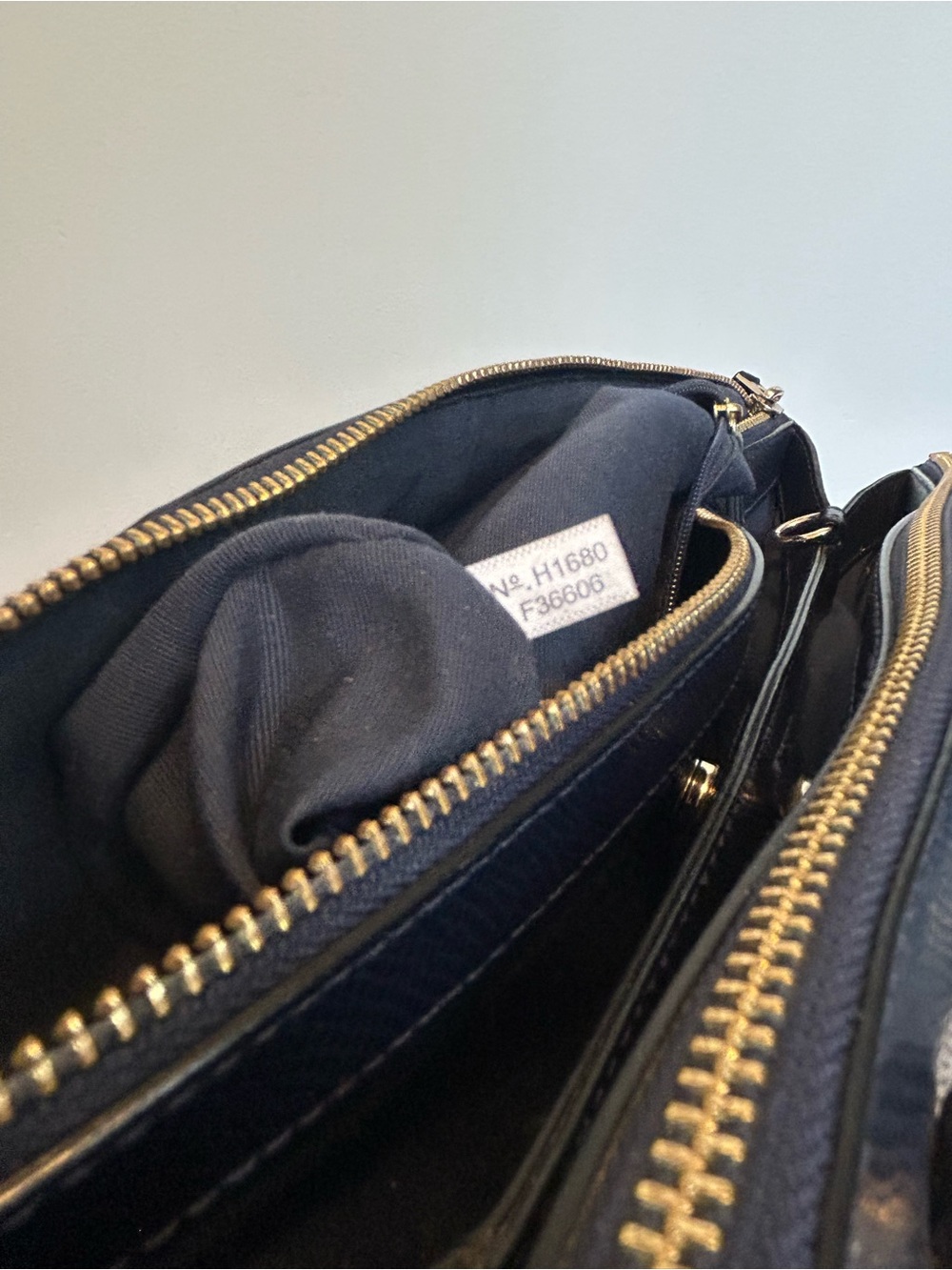 Coach Christie Navy Leather Shoulder Tote - Picture 9 of 9